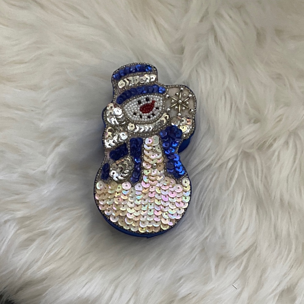 Sequin Snowman box